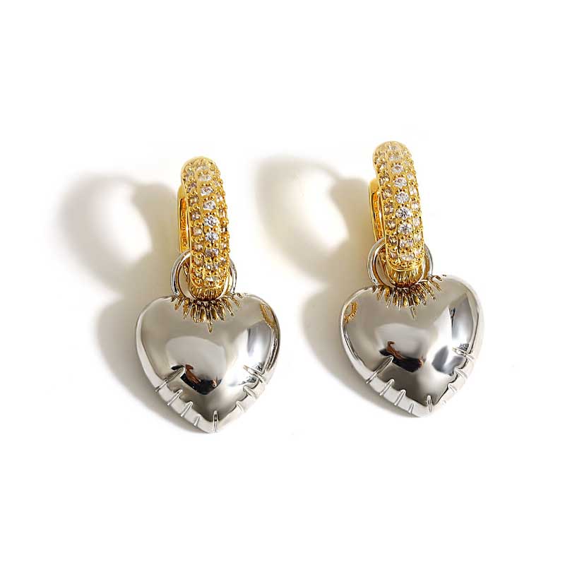 Mini-Ohrhänger mit Herz- und Sternanhängern in Ballonform