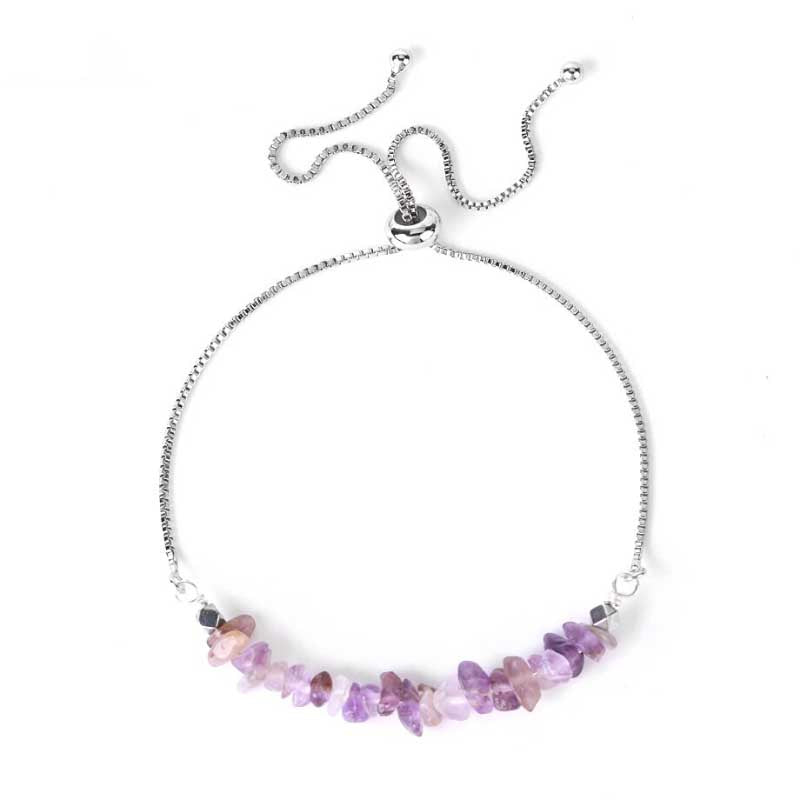 Verstellbare, mehrfarbige, mit Strasssteinen besetzte Tennisarmbänder