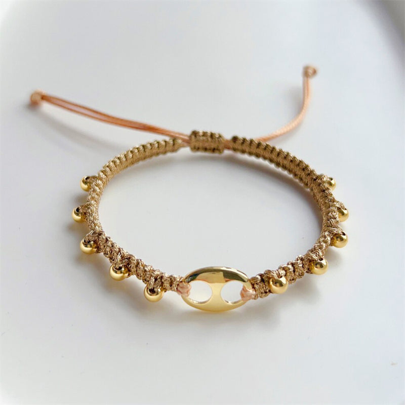 Handgemachte geflochtene Armbänder im Bohemian-Stil mit Ozean-Flair