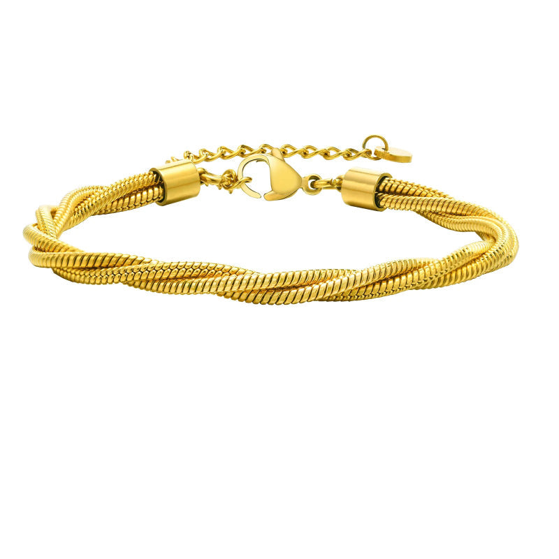 Edelstahl-Kettenarmband für Damen