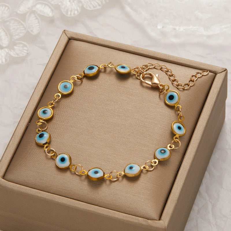 Bezauberndes Glücksauge-Armband für Damen