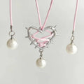 Carmiora - Heartfelt Perle Metall-Halskette