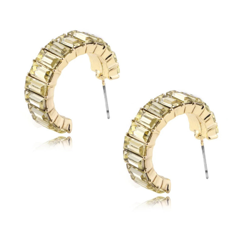 Mehrfarbige Ohrstecker mit Zirkonia-Dekor für Damen