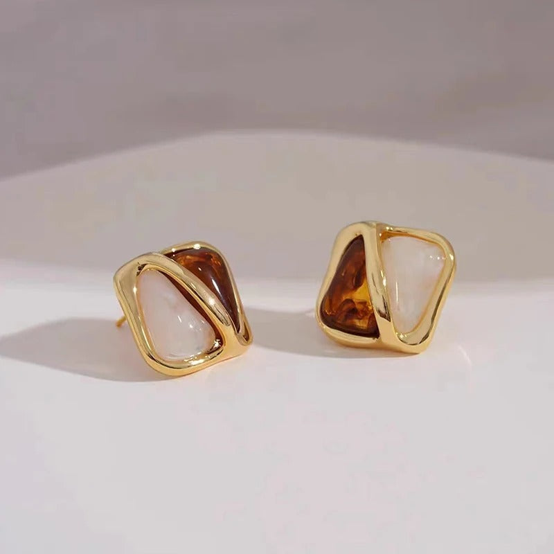 Carmiora - Geometrische Vintage-Ohrringe