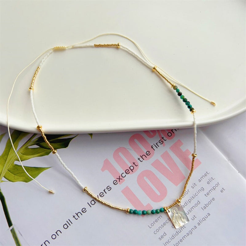 Handgemachte böhmische Glücksauge-Sommerketten