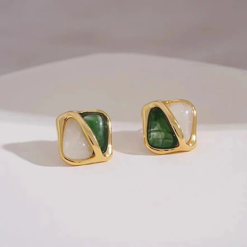 Chavri - Geometrische Vintage-Ohrringe