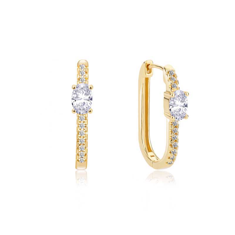 U-förmige Creolen-Kollektion aus Edelstahl