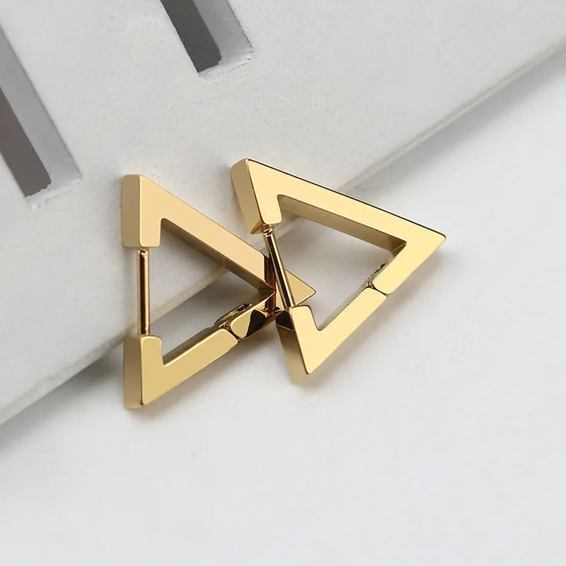 Edelstahl Mini Geometrische Mode Ohrringe