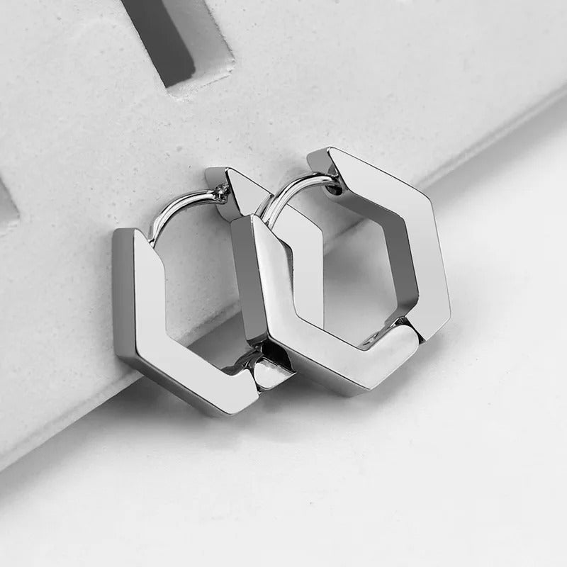 Edelstahl Mini Geometrische Mode Ohrringe