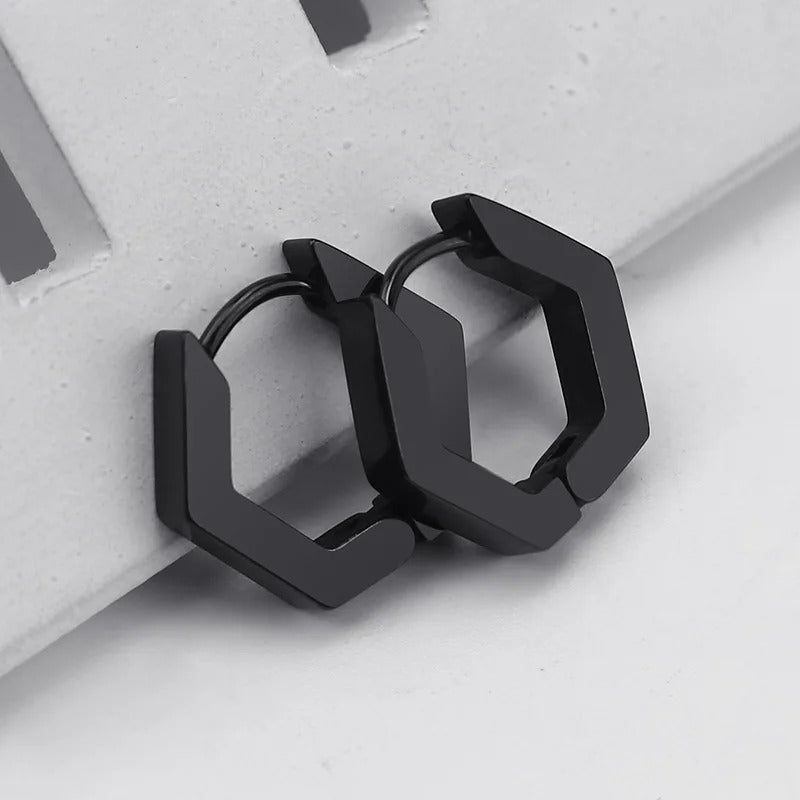 Edelstahl Mini Geometrische Mode Ohrringe
