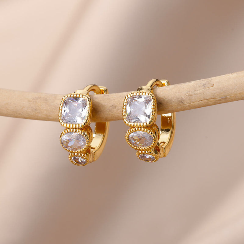 Einfache Mini Creolen Edelstahl Ohrring Kollektion