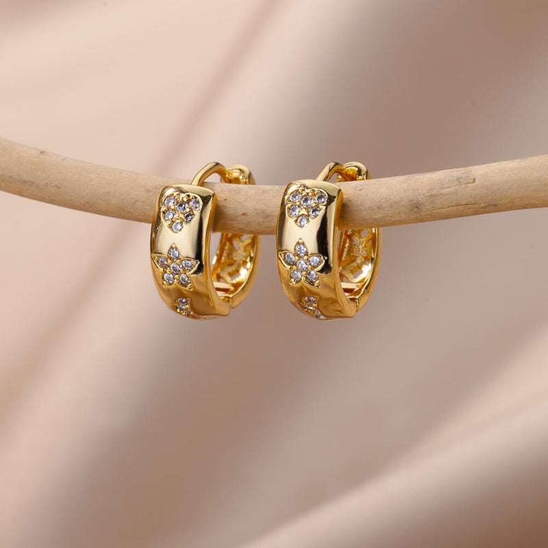 Einfache Mini Creolen Edelstahl Ohrring Kollektion