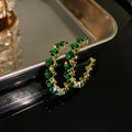 Carmiora - Glitterring Crystal Hoop Ohrringe