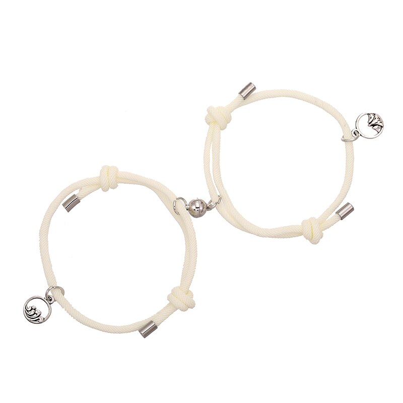 2 Stück passende Armbänder mit magnetischer Anziehungskraft für Paare und Freundschaft