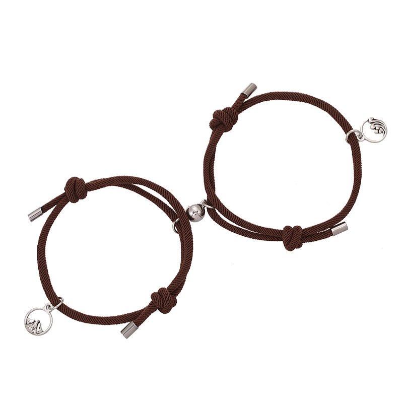 2 Stück passende Armbänder mit magnetischer Anziehungskraft für Paare und Freundschaft