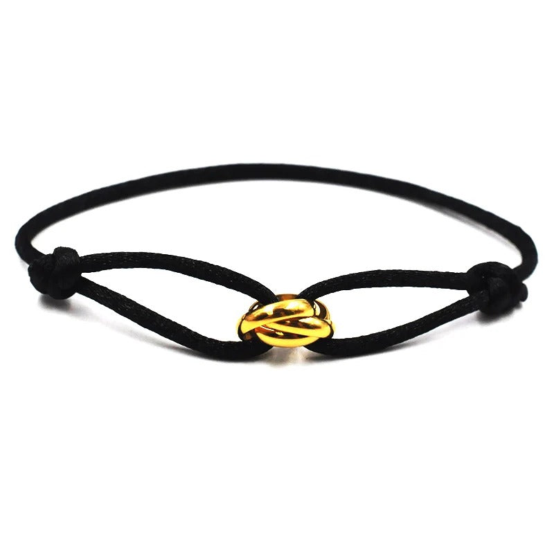 Carmiora - Metallverschluss Kordelarmband