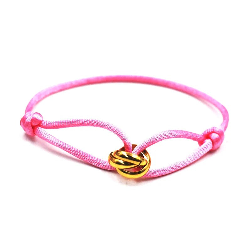 Carmiora - Metallverschluss Kordelarmband