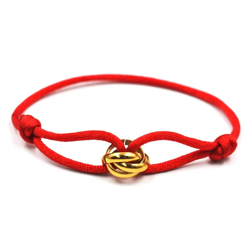 Carmiora - Metallverschluss Kordelarmband