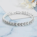 Zarte Strass-Herzkettenarmbänder für Damen
