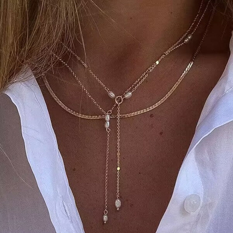 Mehrschichtige tropische böhmische Chokerhalsketten