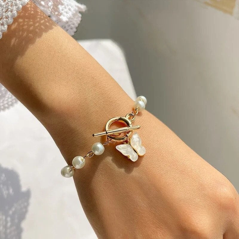 Mehrlagige, dick vergoldete Kettenarmbänder