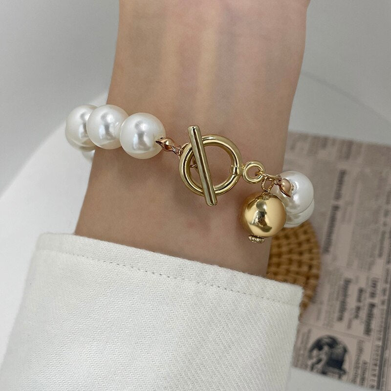 Mehrlagige, dick vergoldete Kettenarmbänder