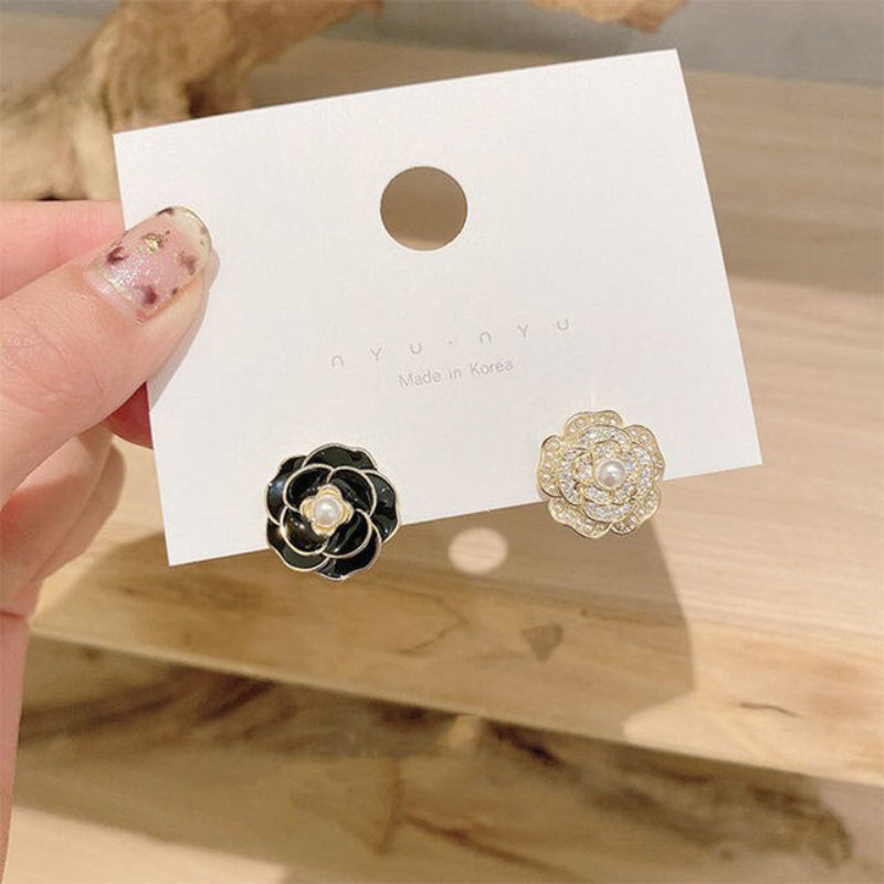 Kollektion eleganter, langer Statement-Ohrhänger