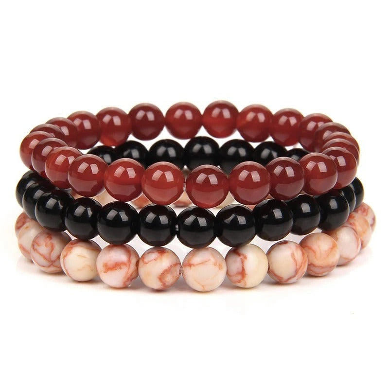Carmiora - Naturstein-Armband-Set