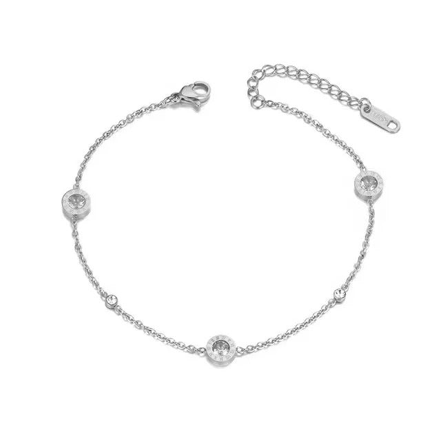 Carmiora - Kristallarmband mit römischen Ziffern