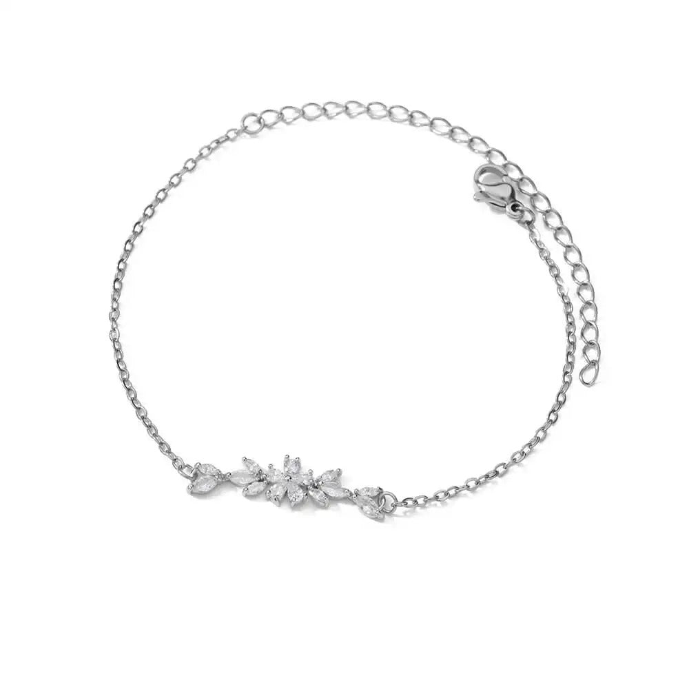 Carmiora - Zirkonia-Blumenarmband