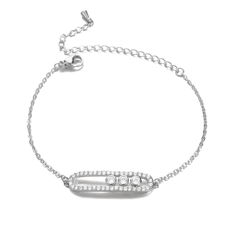 Schickes Strass-Armband im minimalistischen Stil