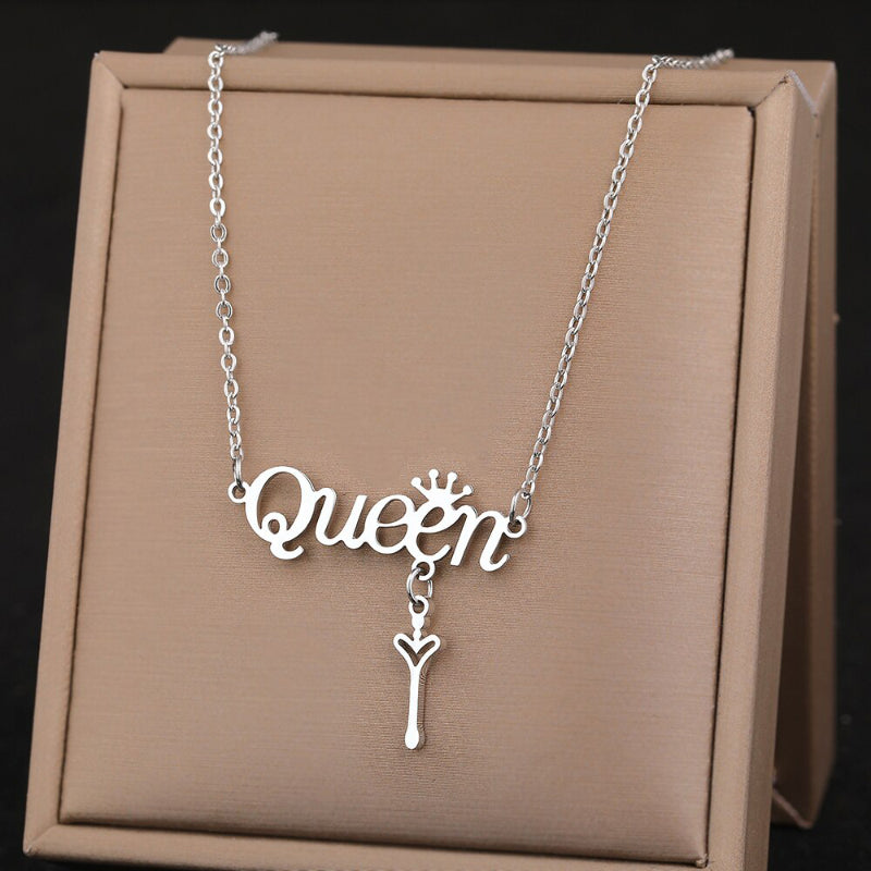 Romantische Halsketten mit Quasten-Herzanhänger