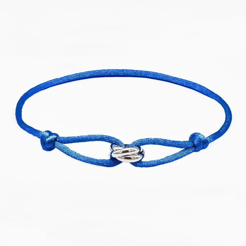 Carmiora - Metallverschluss Kordelarmband