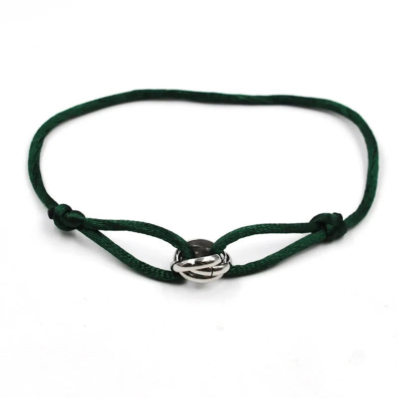Carmiora - Metallverschluss Kordelarmband