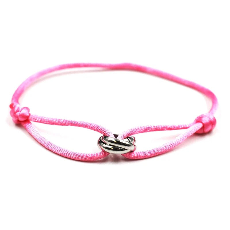 Carmiora - Metallverschluss Kordelarmband