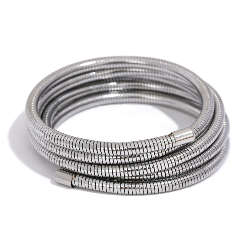 Mehrlagige Wickelarmbänder aus Edelstahl