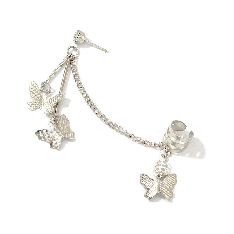 Schmetterlings-Ohrmanschetten- und Ohrring-Kollektion