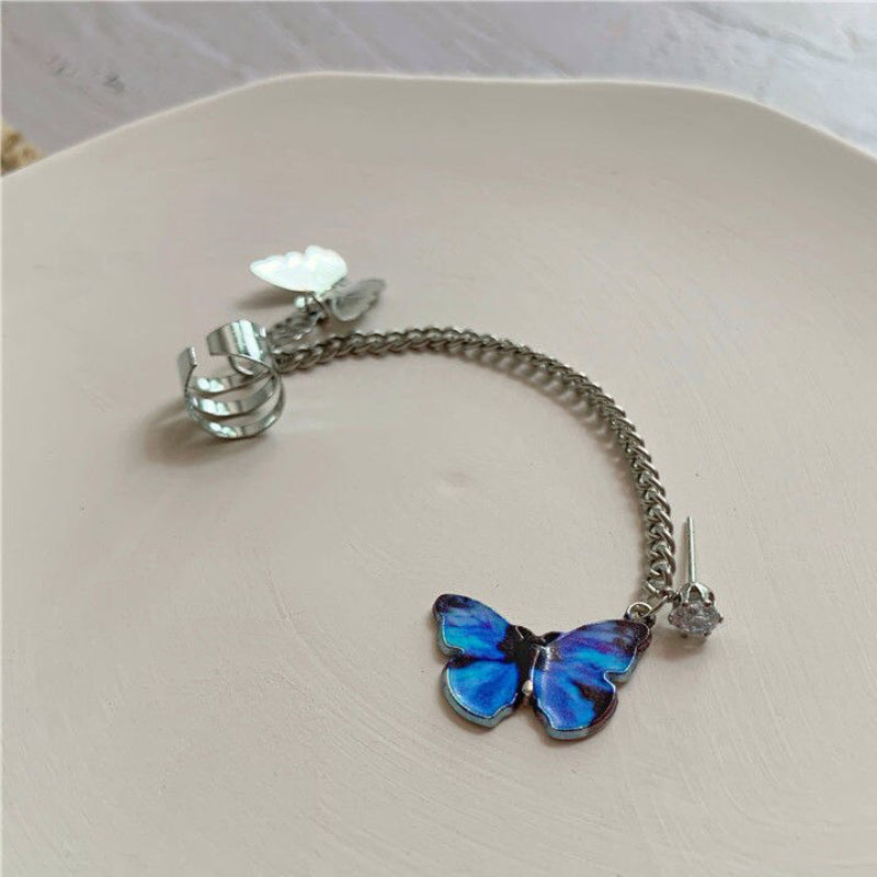 Schmetterlings-Ohrmanschetten- und Ohrring-Kollektion