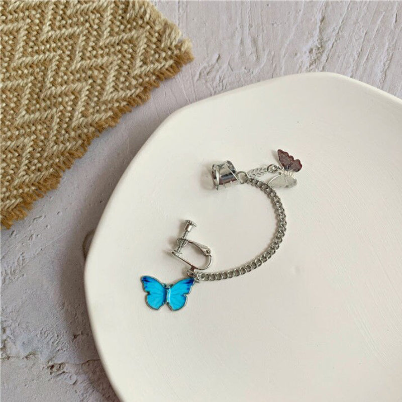 Schmetterlings-Ohrmanschetten- und Ohrring-Kollektion