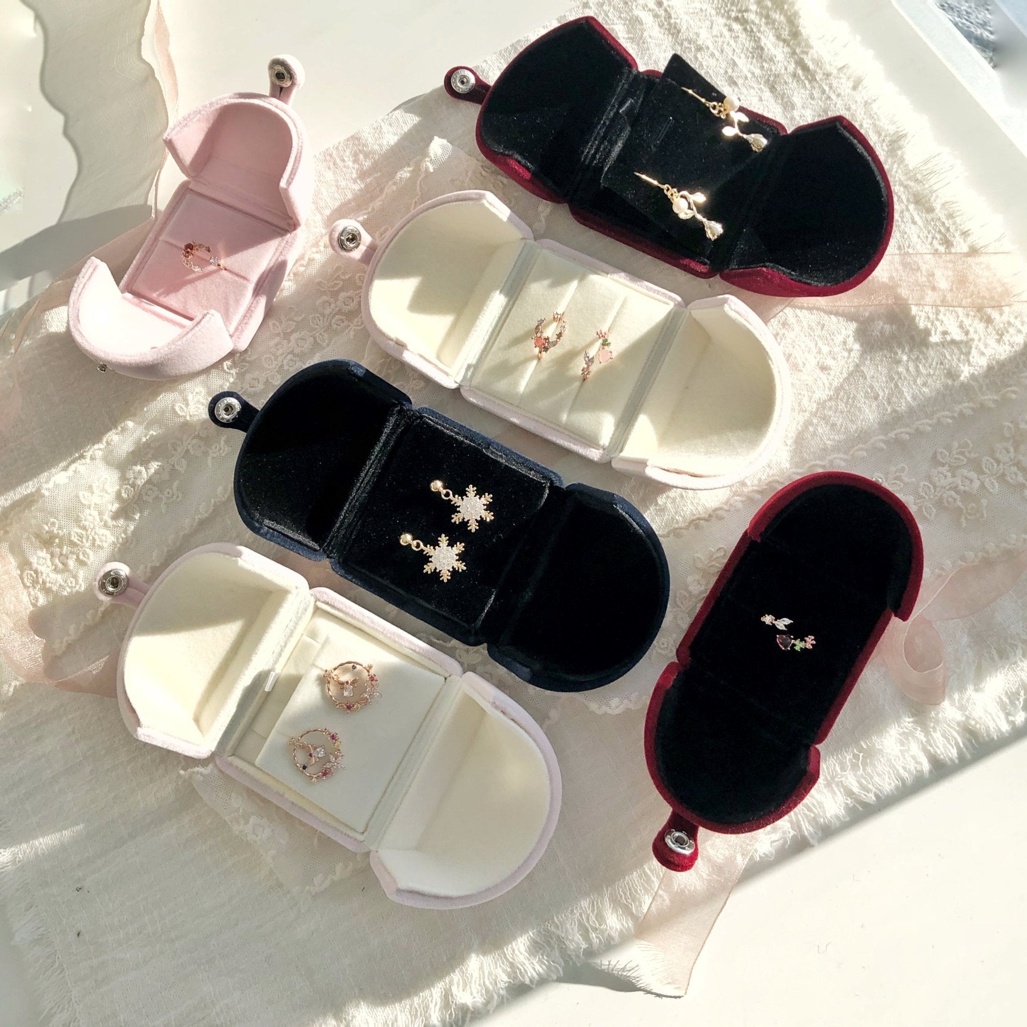 Schmuckschatulle aus Samt