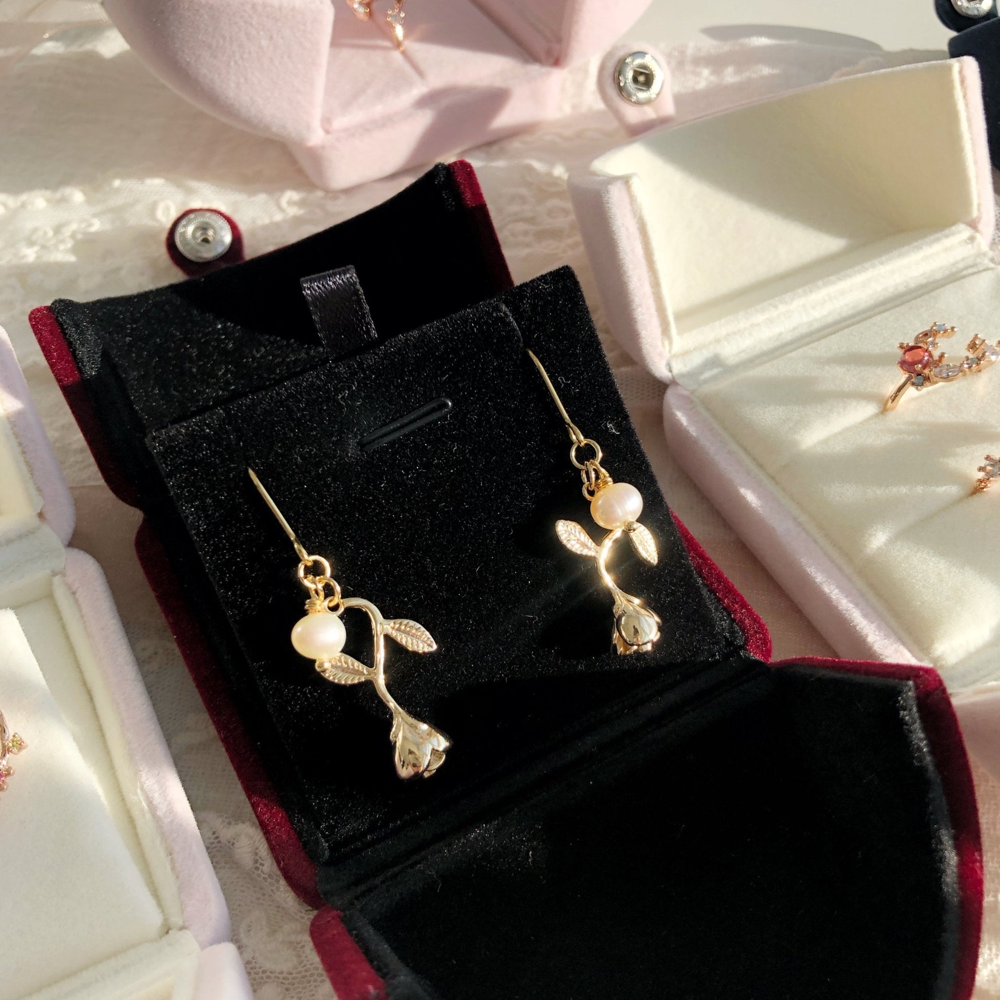 Schmuckschatulle aus Samt