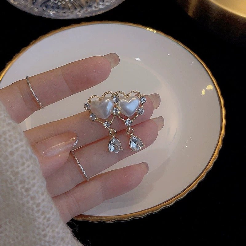 Vintage Herz Ohrringe - Carol