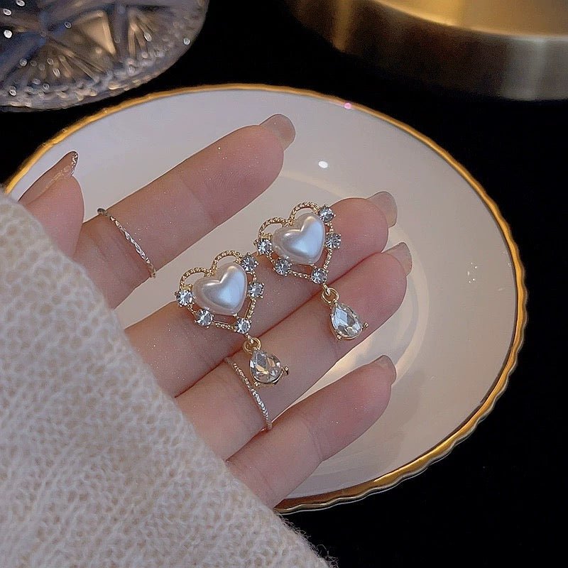 Vintage Herz Ohrringe - Carol