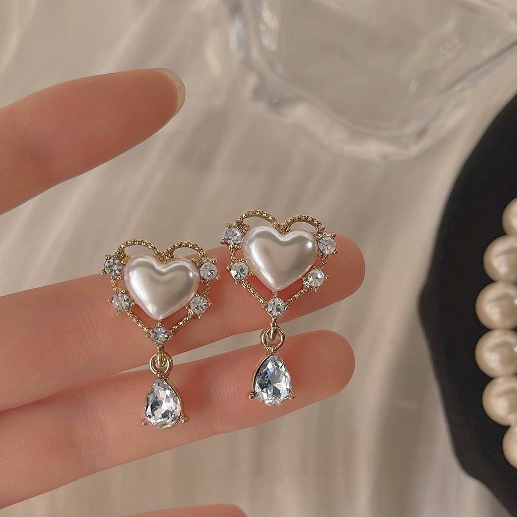 Vintage Herz Ohrringe - Carol