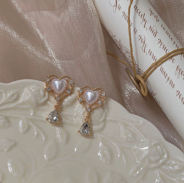 Vintage Herz Ohrringe - Carol