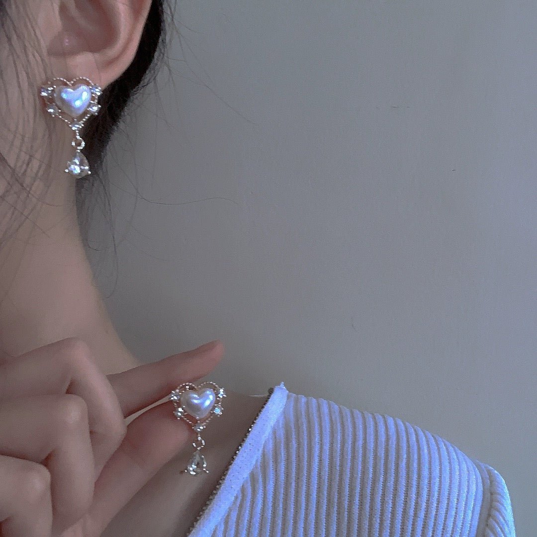 Vintage Herz Ohrringe - Carol