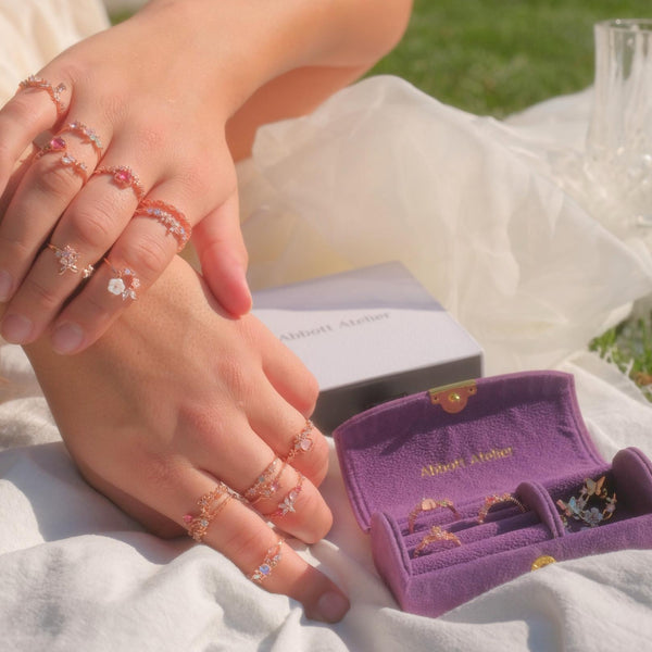 Vintage Schmuckschatulle (Rosa/Lila)