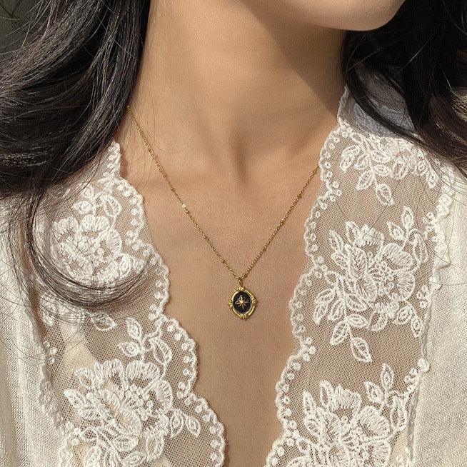 Vintage Polaris Halskette (massives Silber)