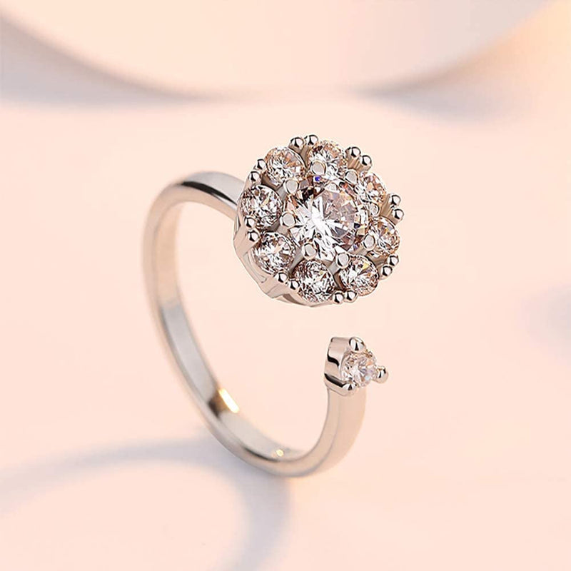 Wyn Zirkon Blumen Zappelring