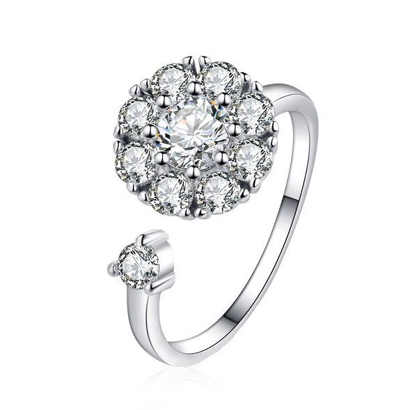 Wyn Zirkon Blumen Zappelring